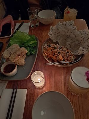 Netted spring rolls, jackfruit salad at Cafe Hanoi in Auckland