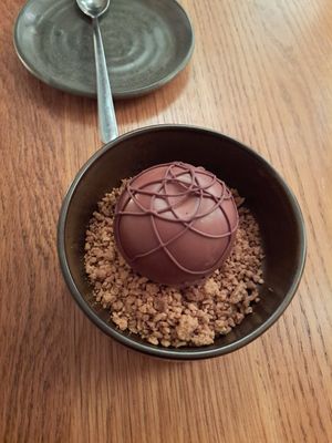 Dark chocolate bomb at Cafe Hanoi in Auckland