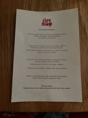 Set menu option. Well worth the cost - this is loads of food.   at Cafe Hanoi in Auckland