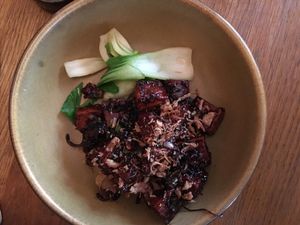 Sweet soy and black pepper tofu  at Cafe Hanoi in Auckland