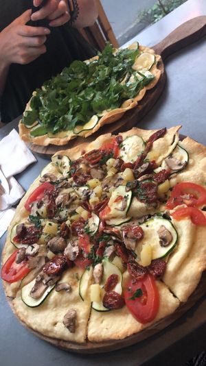 Amazing pizza! at Blackbeach in Ubud