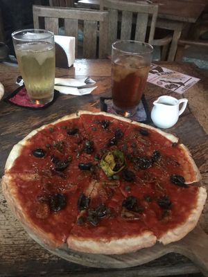 Pizza Sicily  at Blackbeach in Ubud