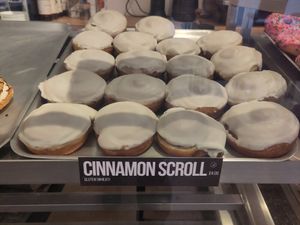 Cinnamon scrolls at Doughnotts in Nottingham