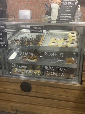 Doughnott options  at Doughnotts in Nottingham