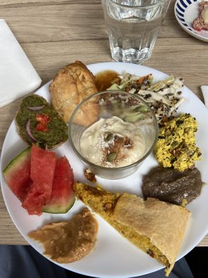 The vegan brunch offers   at Cafe Grannen in Malmo