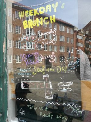 Placard at Cafe Grannen in Malmo