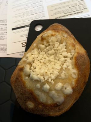 Vegan garlic and cheese bread at Pizza Express in Salford