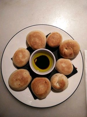 Dough balls with oil and balsamic at Pizza Express - Ecclesall Rd in Sheffield