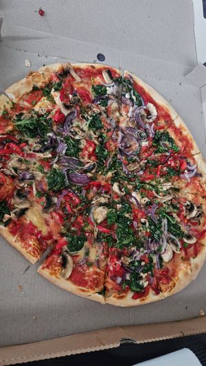 Mona Lisa pizza at Pizzeria Bella in Nelson