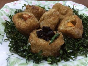 fried chicken Wings  at Soe Pyi Swar Vegetarian Centre 斋全素食餐室 in Yangon