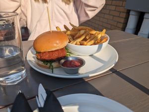 Spicy chicken burger 4/5 at Die Pie in Edmonton