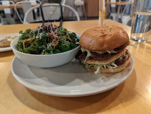 Mack burger 3/5 too much rosemary at Die Pie in Edmonton