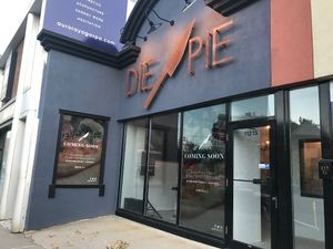Their storefront! Very hard to miss! :) at Die Pie in Edmonton
