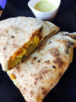 Breakfast calzone at Die Pie in Edmonton