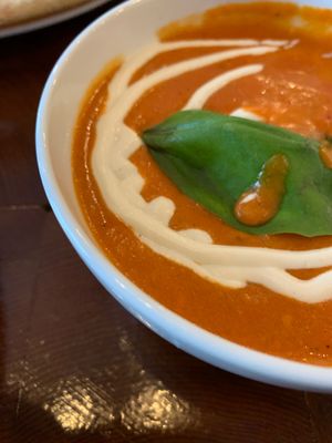Tomato bisque  at Die Pie in Edmonton