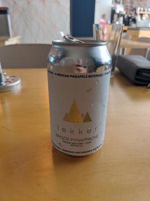 Delicious and slightly cinnamony cider.  at Die Pie in Edmonton