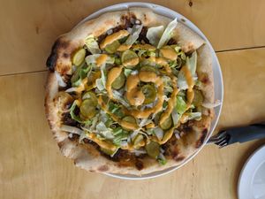 Big Mack Pizza - Must try. at Die Pie in Edmonton