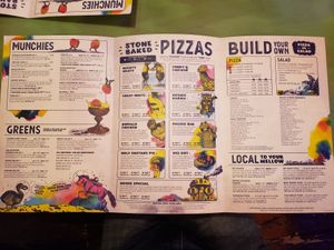 Menu main at Mellow Mushroom in Destin