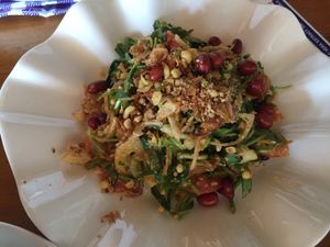 Pennywort salad at Yar Pyi in Bagan