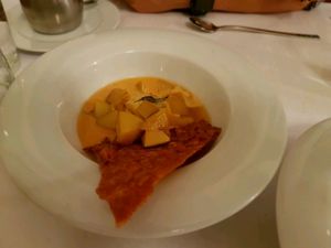 Birnenkompott  at Jardin by Albanbrücke in Basel