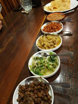 Free sides!!! at Everest Nepali Food Center in Kalaw