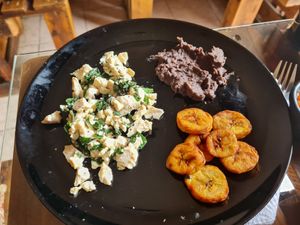 Tofu plate at Bek Semilla de Vida in San Cristobal De Las Casas