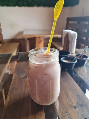 Strawberry Smoothie at Bek Semilla de Vida in San Cristobal De Las Casas