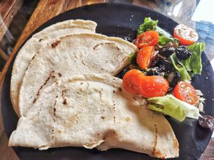 Quesadillas at Bek Semilla de Vida in San Cristobal De Las Casas