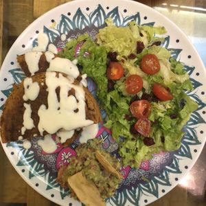 Spanish tortilla with vegan mayo at Bek Semilla de Vida in San Cristobal De Las Casas