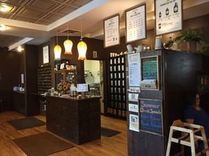 front counter at Steep Mountain Teahouse in Bozeman