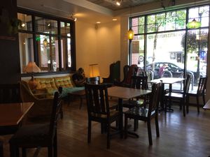more seating at Steep Mountain Teahouse in Bozeman