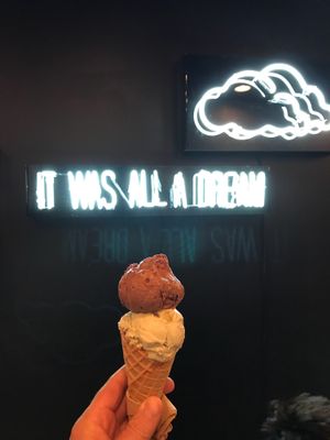 Two scoops  at Anti Social Icecream Co in Austin