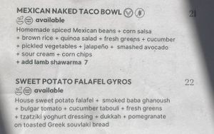 Vegan options  at The Treehouse Cafe in Ulladulla