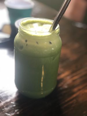 Green juice yummy  at The Treehouse Cafe in Ulladulla