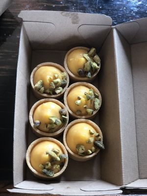 Lemon tarts  at The Treehouse Cafe in Ulladulla