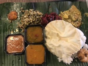 Vegan Thali set  at Komala's Restaurant - Little India in Central Singapore