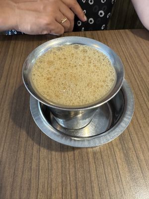 Filter Coffeee  at Komala's Restaurant - Little India in Central Singapore