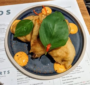 Southern fried oyster mushrooms at Mildreds - Dalston in East London