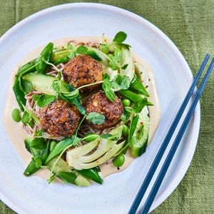 sesame tempeh soba noodles at Mildreds - Dalston in East London