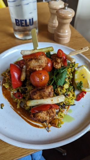 Shish kebab, rly good! at Mildreds - Dalston in East London