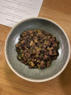 Stewed beans   at Mildreds - Dalston in East London