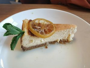 Sicilian Lemon Cheesecake - vegetarian at Mildreds - Dalston in East London