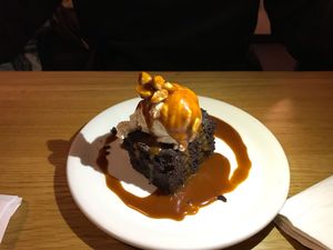 Peanut butter brownie at Mildreds - Dalston in East London