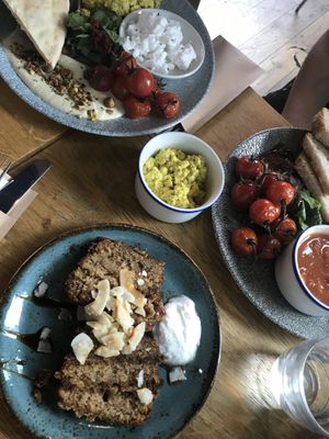 Brunch dishes  at Mildreds - Dalston in East London
