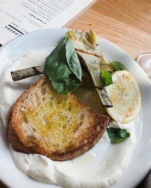 Artichokes are delicious  at Mildreds - Dalston in East London