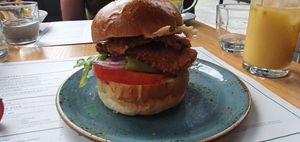 I love a good burger at Mildreds - Dalston in East London