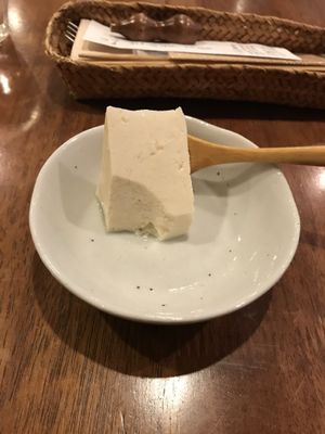 Started tofu, lightly salted  at Tofu Room Dy's in Tokyo