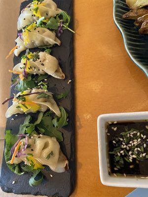 tasty gyozas  at Boca Xica in Armacao De Pera