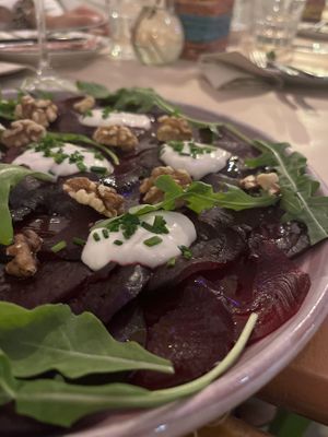 Beet carpaccio   at Boca Xica in Armacao De Pera
