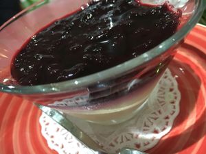 Vegan pana cotta  at Boca Xica in Armacao De Pera